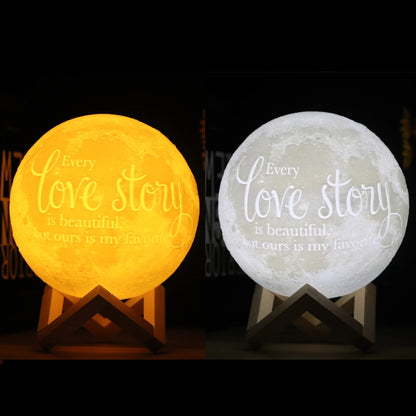 Personalized 3D Moon Lamp 🌙✨