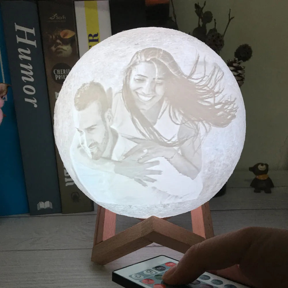 Personalized 3D Moon Lamp 🌙✨